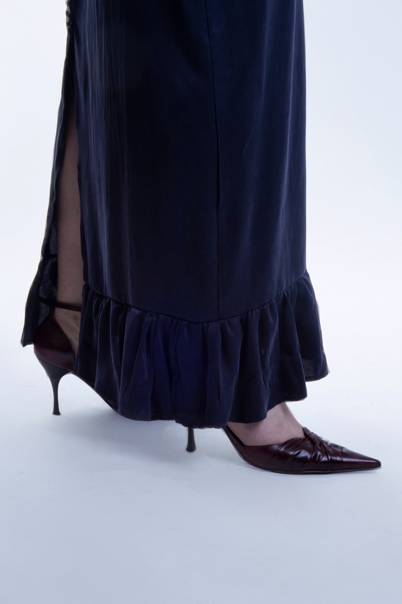 Cupro Buttoned Dress