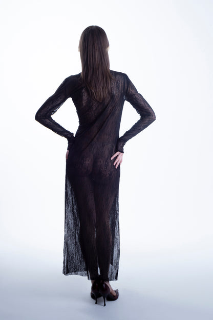 Draped Lace Dress