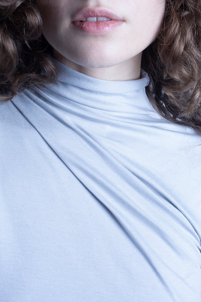 Drapped turtleneck