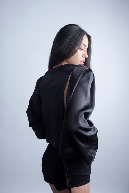 Silk Blouse in Black