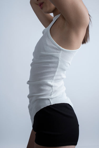 Ribbed cotton Tank-top