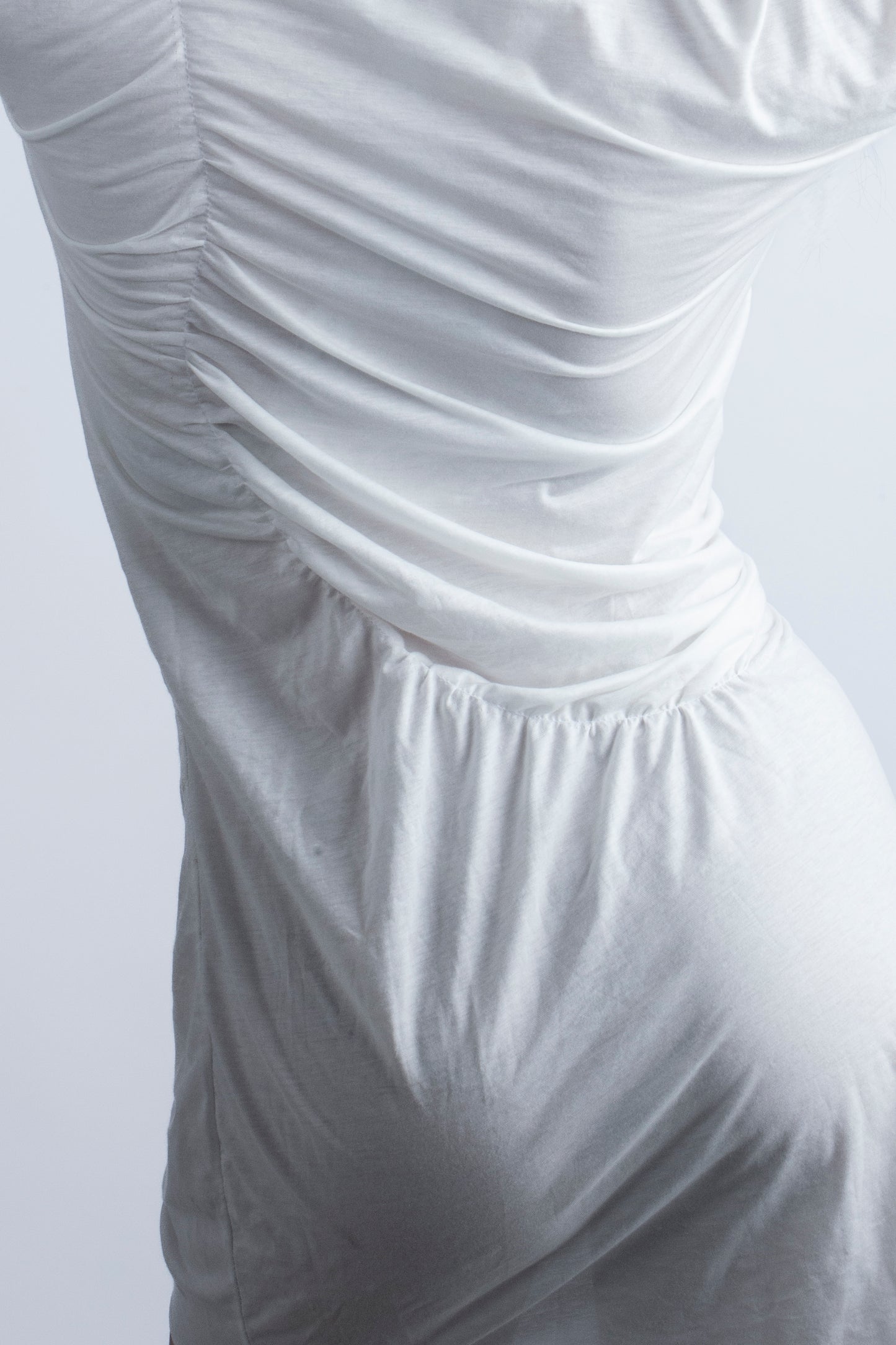 Asymetrical Drapped chiffon Dress