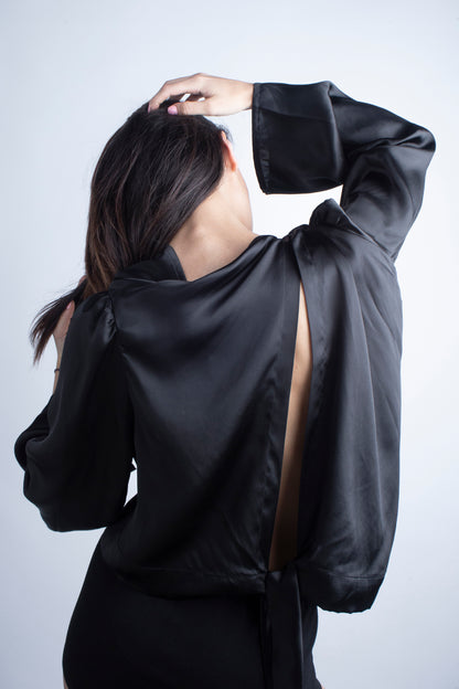 Silk Blouse in Black