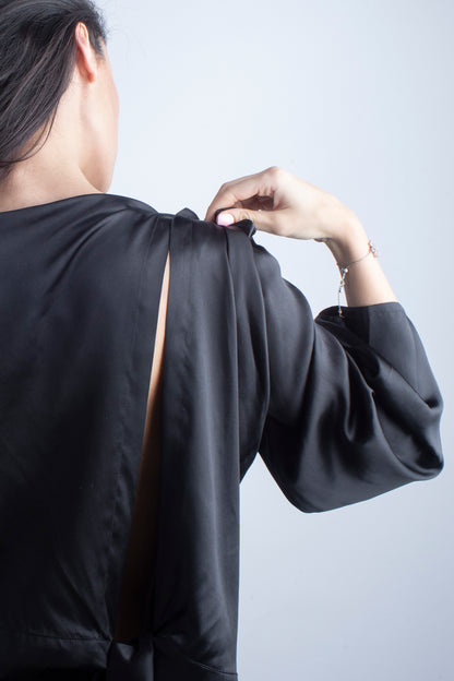 Silk Blouse in Black