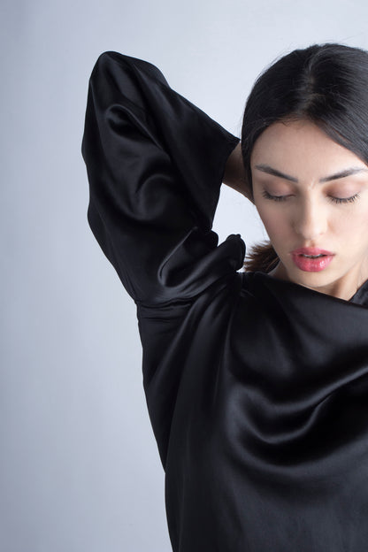 Silk Blouse in Black
