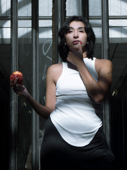 Ribbed cotton Tank-top